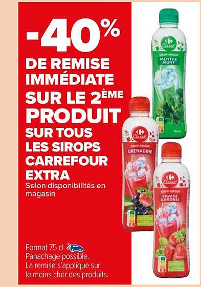 Les Sirops Carrefour Extra