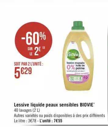 lessive liquide peaux sensibles biovie