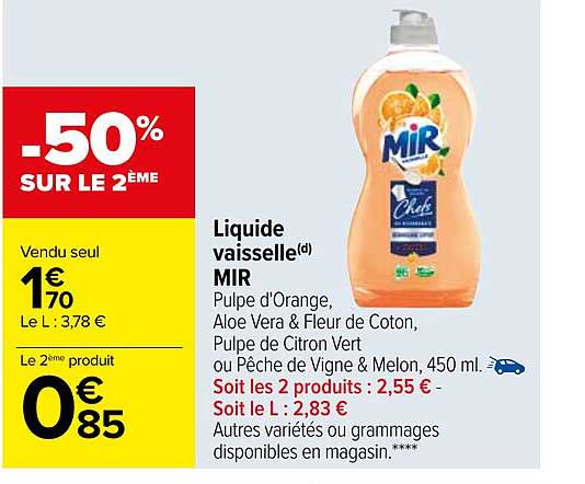 Liquide Vaisselle Mir