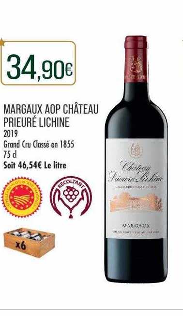 margaux aop château prieuré lichine 2019