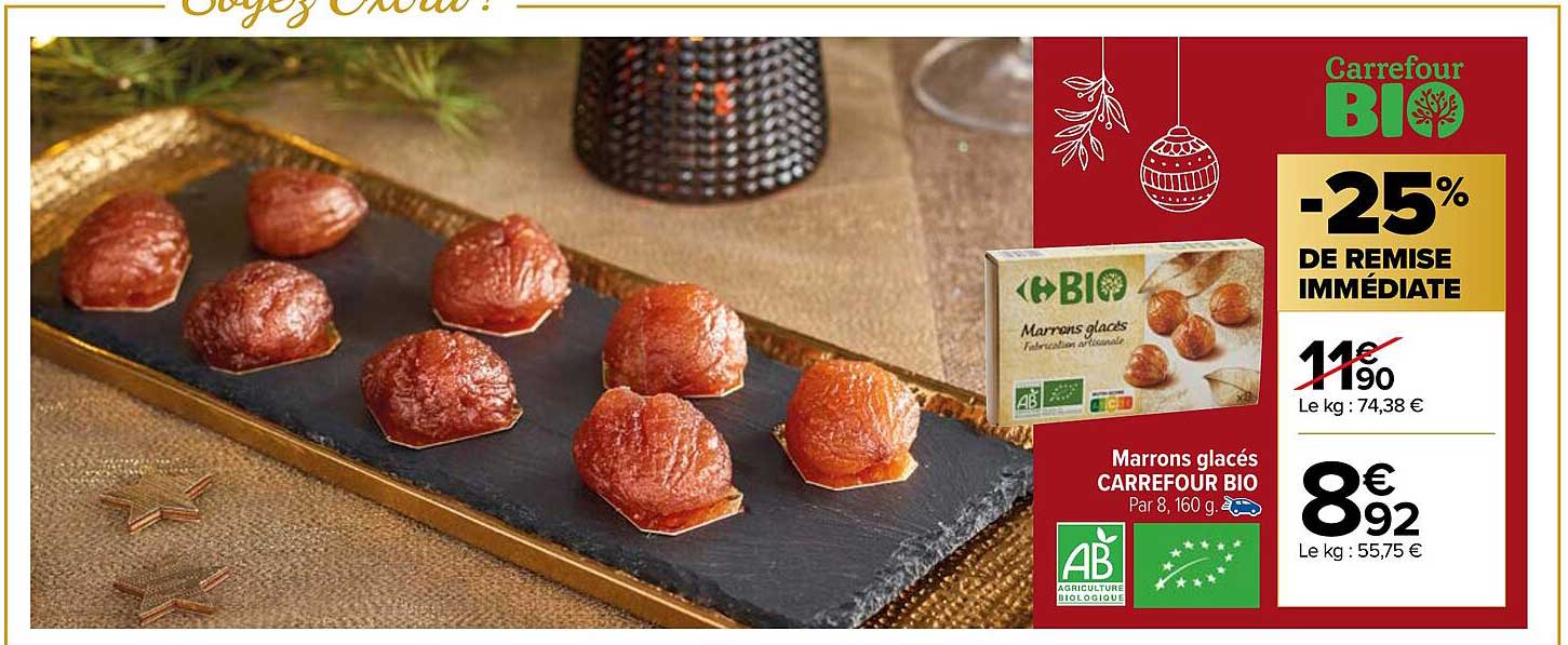 Marrons Glacés Carrefour Bio