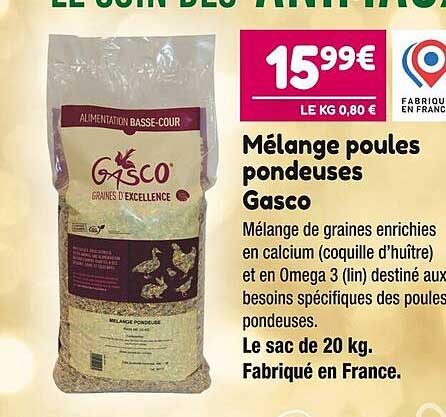 mélange poules pondeuses gasco