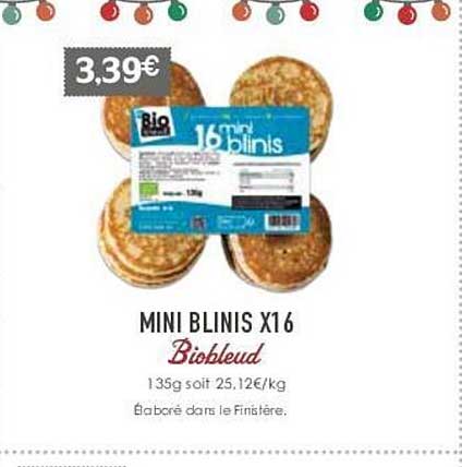 Mini Blinis X16 Biobleud