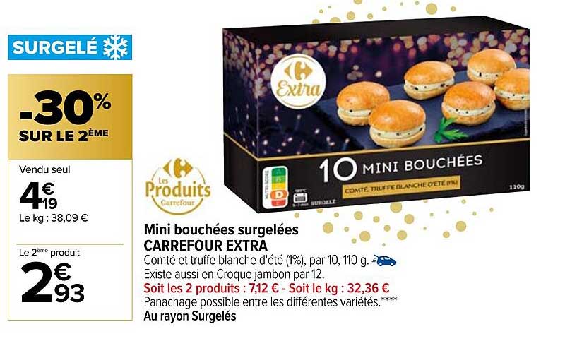 Mini Bouchées Surgelées Carrefour Extra