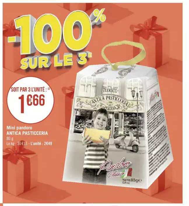 mini pandoro antica pasticceria