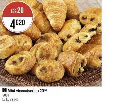 mini viennoiserie x20