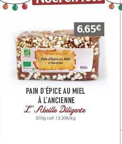 pain d'épice au miel à l'ancienne l'abeille diligente