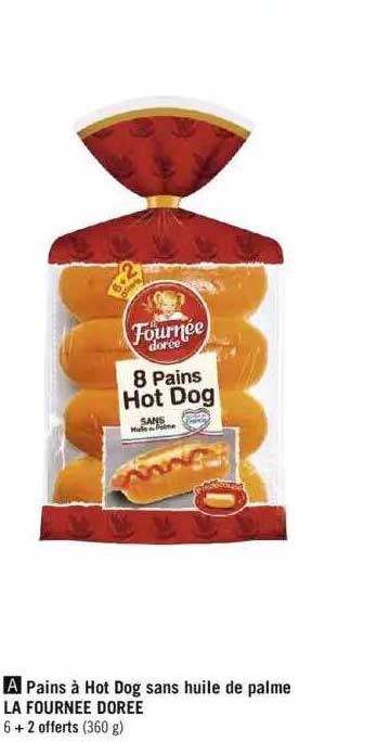 pains à hot dog sans huile de palme la fournée dorée