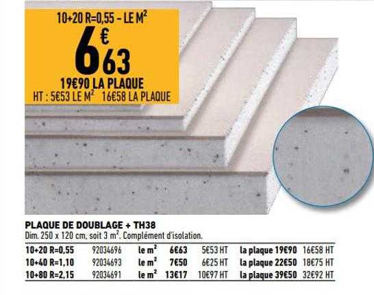 plaque de doublage + th38