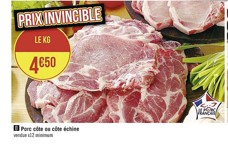 Porc Côte Ou Côte échine