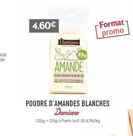 poudre d'amandes blanches damiano