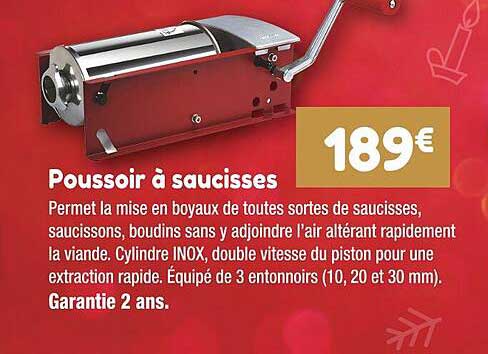 poussoir à saucisses