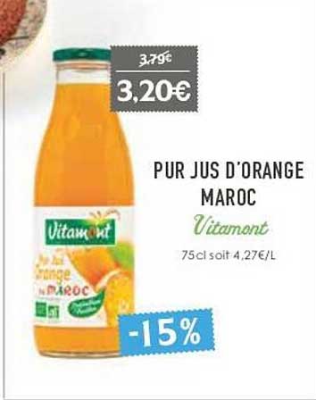 Pur Jus D'orange Maroc Vitamont