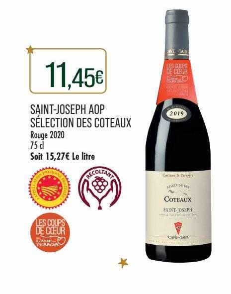 saint-joseph aop sélection des côteaux rouge 2020