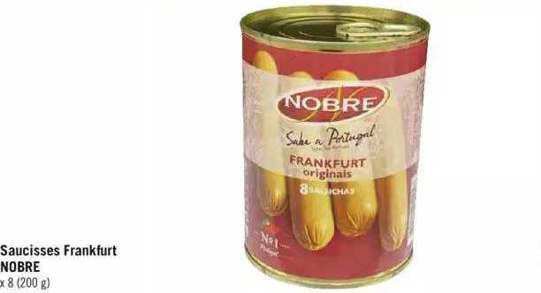saucisses frankfurt nobre