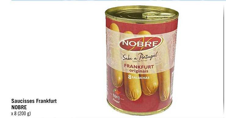 saucisses frankfurt nobre