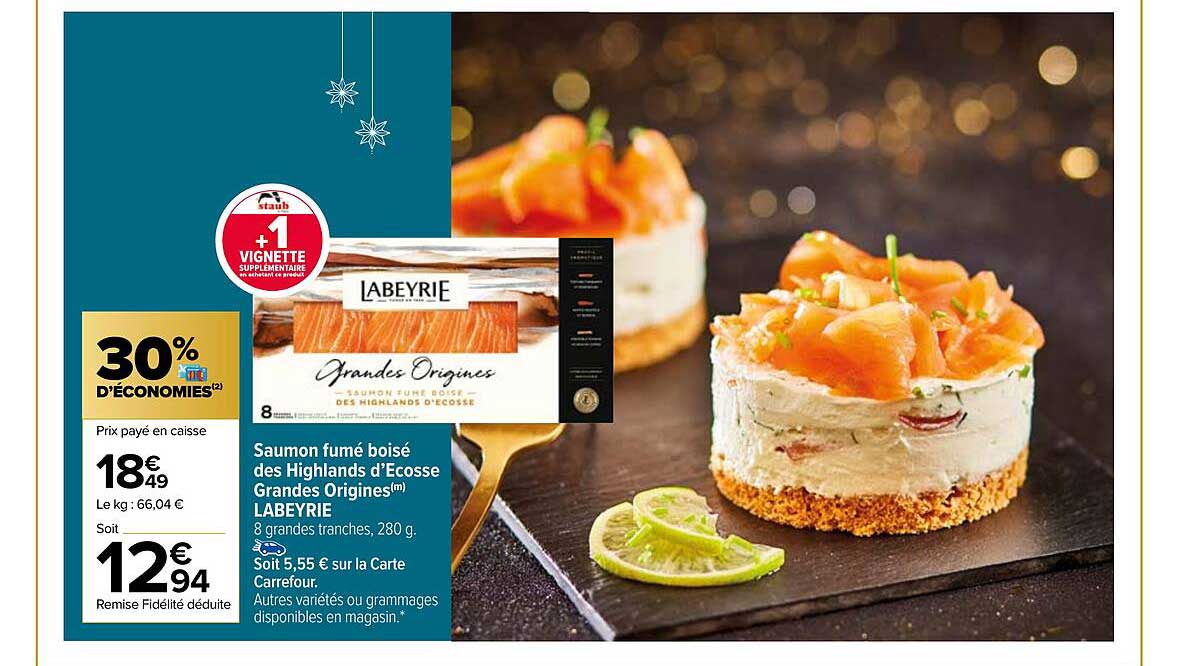 saumon fumé boisé des highlands d'écosse grandes origines labeyrie