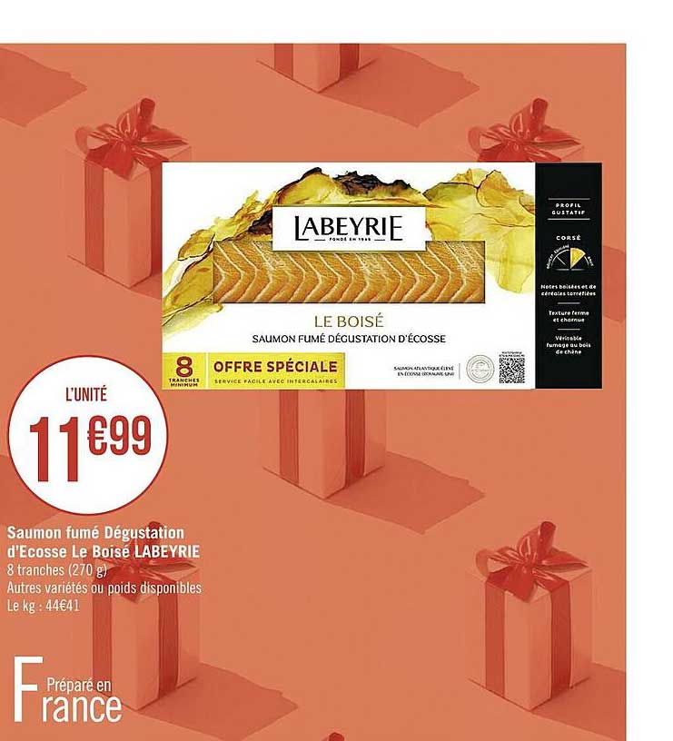 saumon fumé dégustation d'écosse le boisé labeyrie