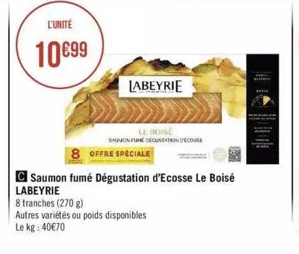 saumon fumé dégustation d'écosse le boisé labeyrie