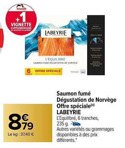 Saumon Fumé Dégustation De Norvège Offre Spéciale Labeyrie