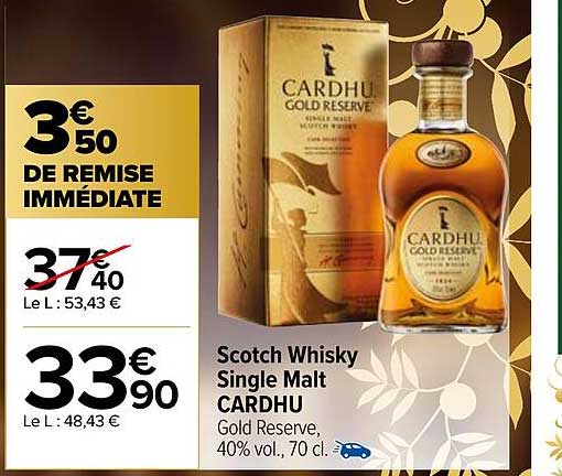 scotch whisky single malt cardhu