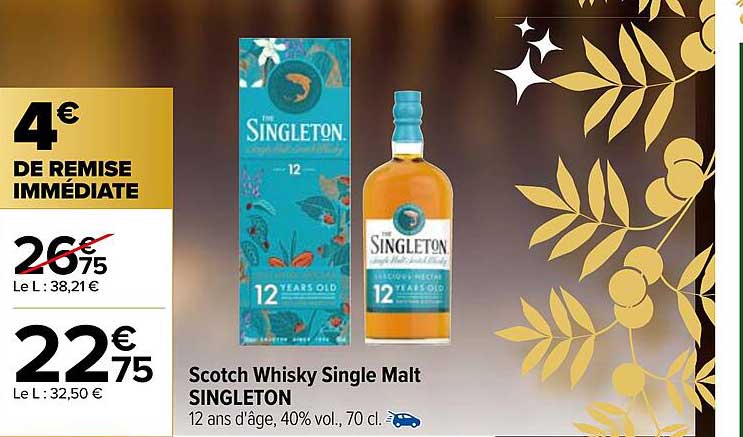 scotch whisky single malt singleton