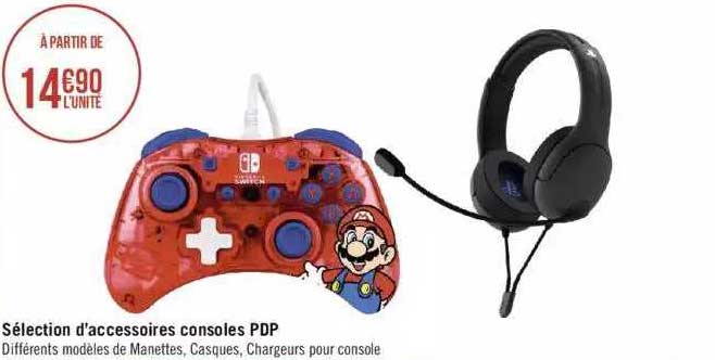 sélection d'accessoires consoles pdp