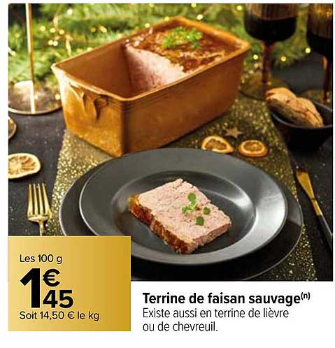 terrine de faisan sauvage