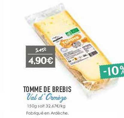tomme de brebis val d'ormèze