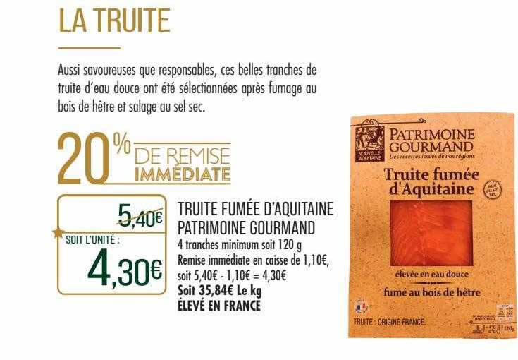 truite fumée d'aquitaine patrimoine gourmand