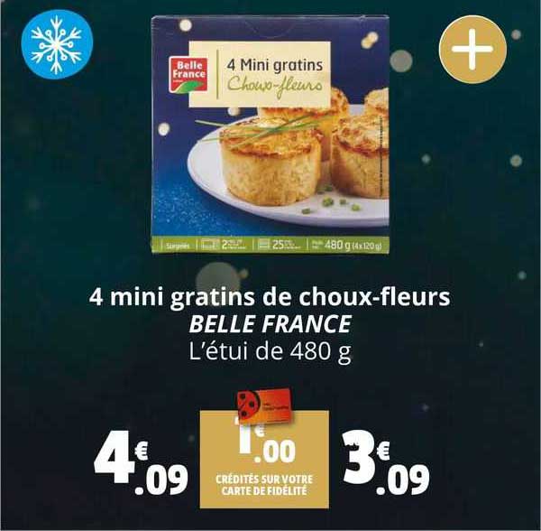 4 mini gratins de choux-fleurs belle france