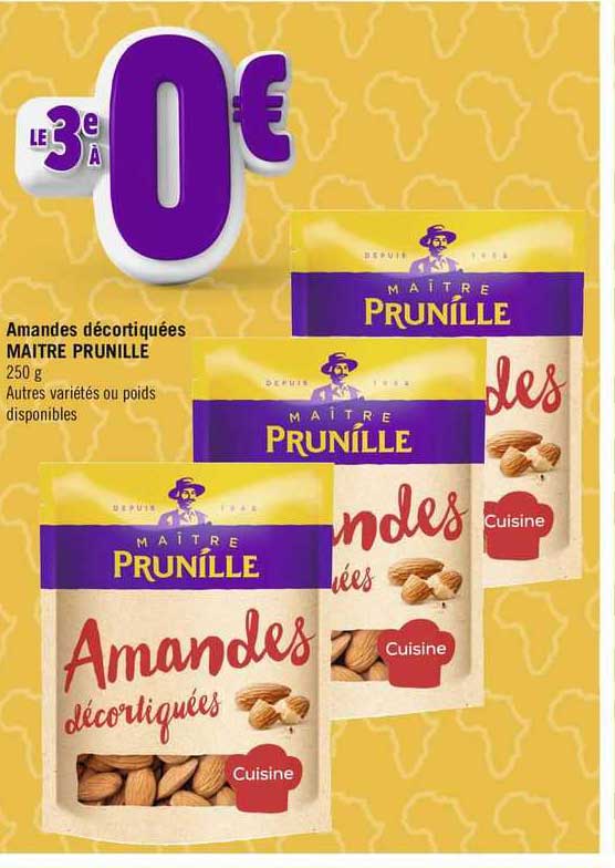 amandes décortiquées maître prunille