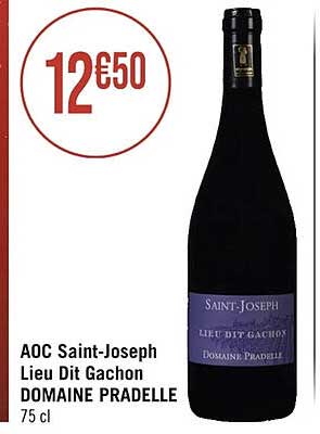 aoc saint-joseph lieu dit gachon domaine pradelle