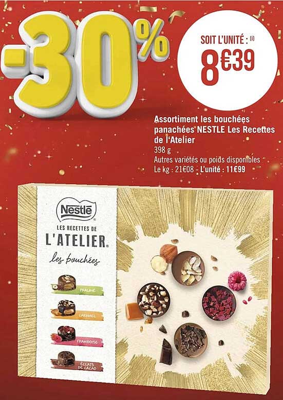 assortiment les bouchées nestlé les recettes de l'atelier