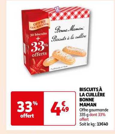 biscuits à la cuillère bonne maman