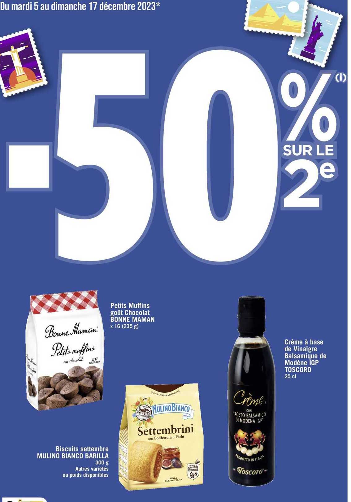 biscuits settembre mulino bianco barilla, petits muffuns goût chocolat bonne maman, crème à base de vinaigre balsamique de modène igp toscoro