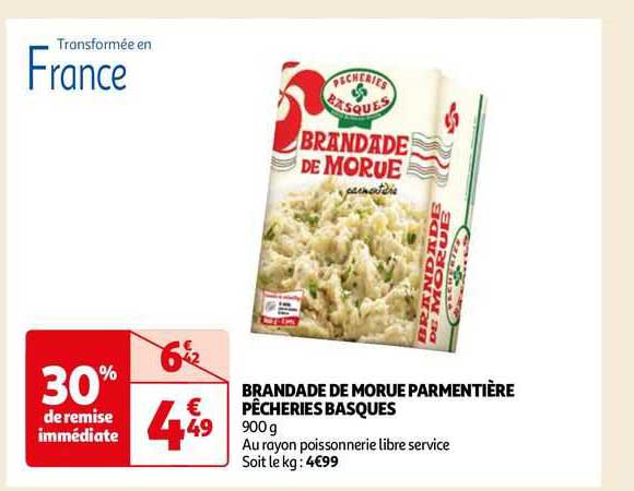 Brandade De Morue Parmentière Pêcheries Basques