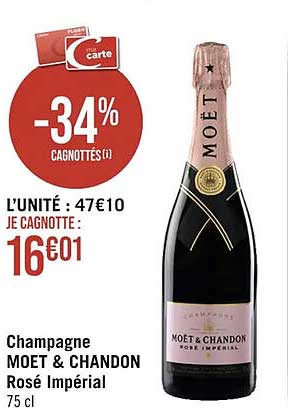 champagne moet & chandon rosé impérial