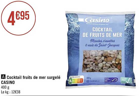 Cocktail Fruits De Mer Surgelé Casino