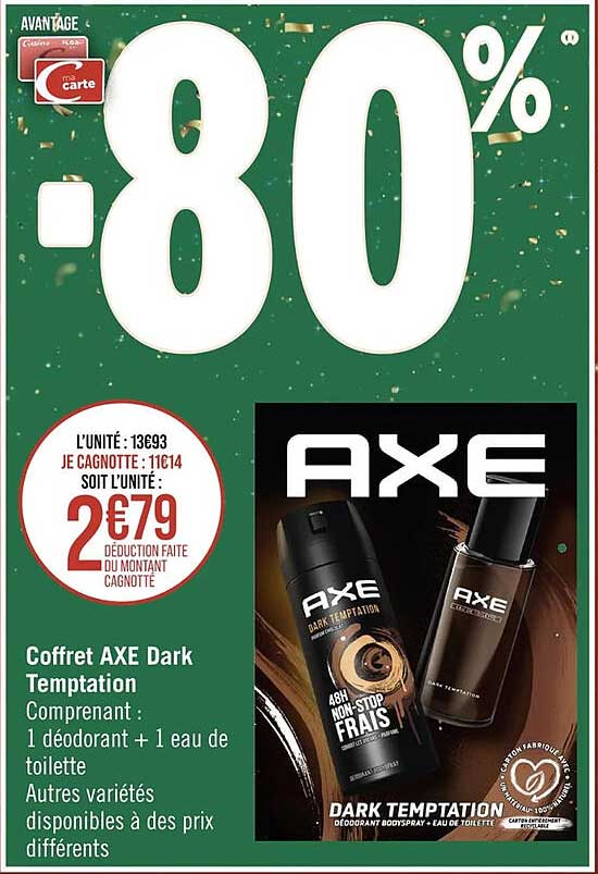 coffret axe dark temptation