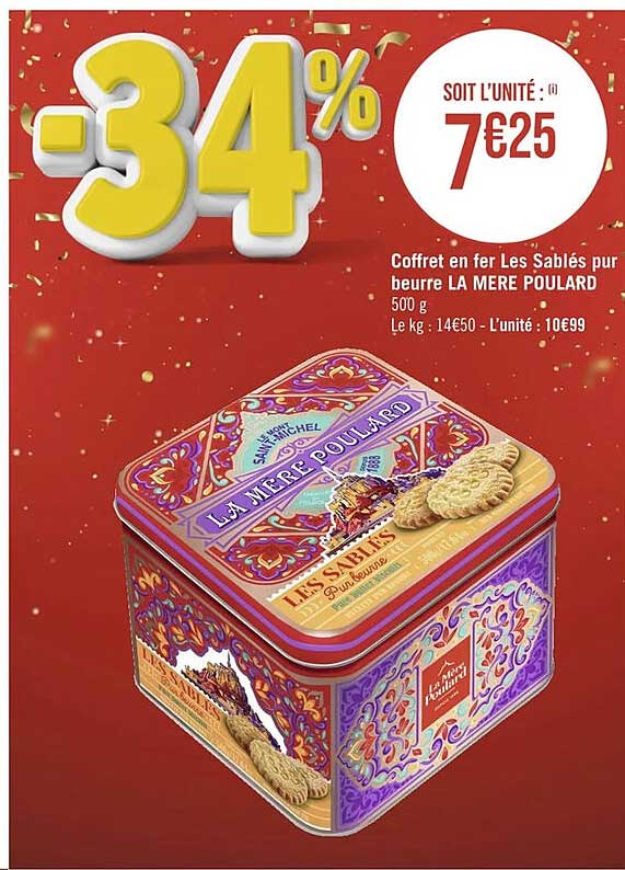 coffret en fer les sablés pur beurre la mère poulard