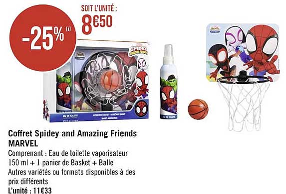 coffret spidey and amazing friends marvel