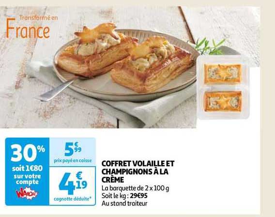 Coffret Volaille Et Champignons à La Crème