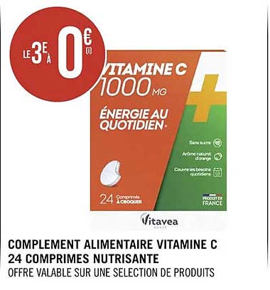 complément alimentaire vitamine c 24 comprimés nutrisanté