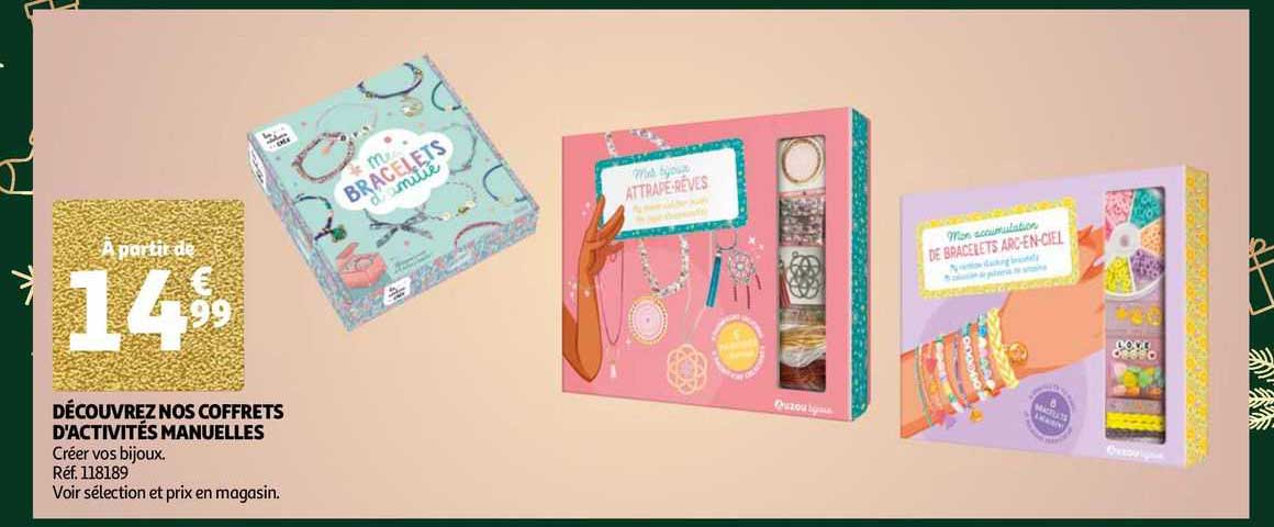 découvrez nos coffrets d'activité manuelles