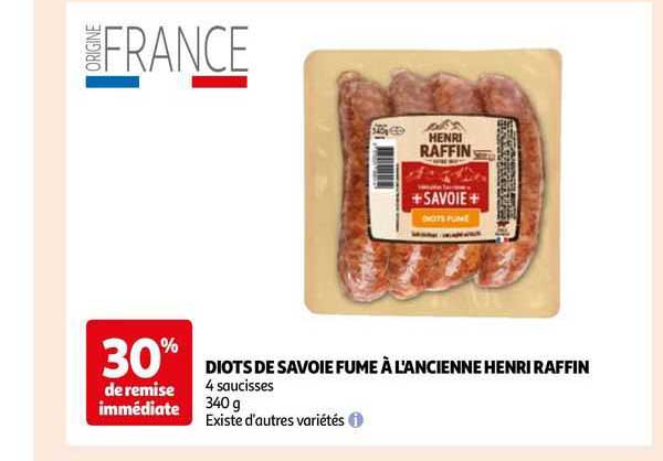 diots de savoie fumé à l'ancienne henri raffin