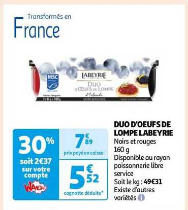 duo d'oeufs de lompe labeyrie