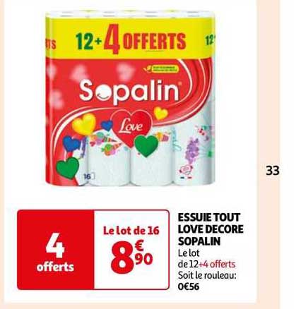 essuie tout love décore sopalin