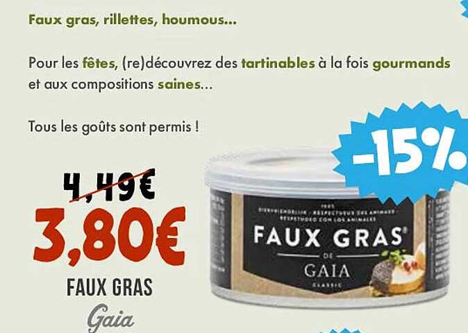 Faux Gras Gaia