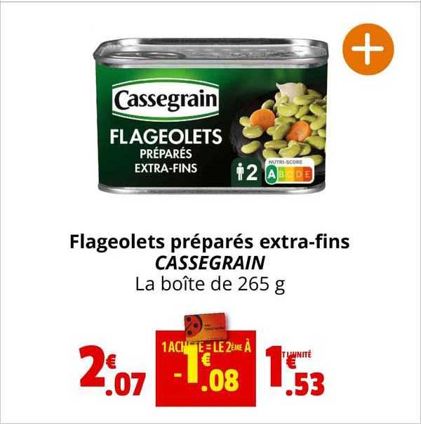 flageolets préparés extra-fins cassegrain